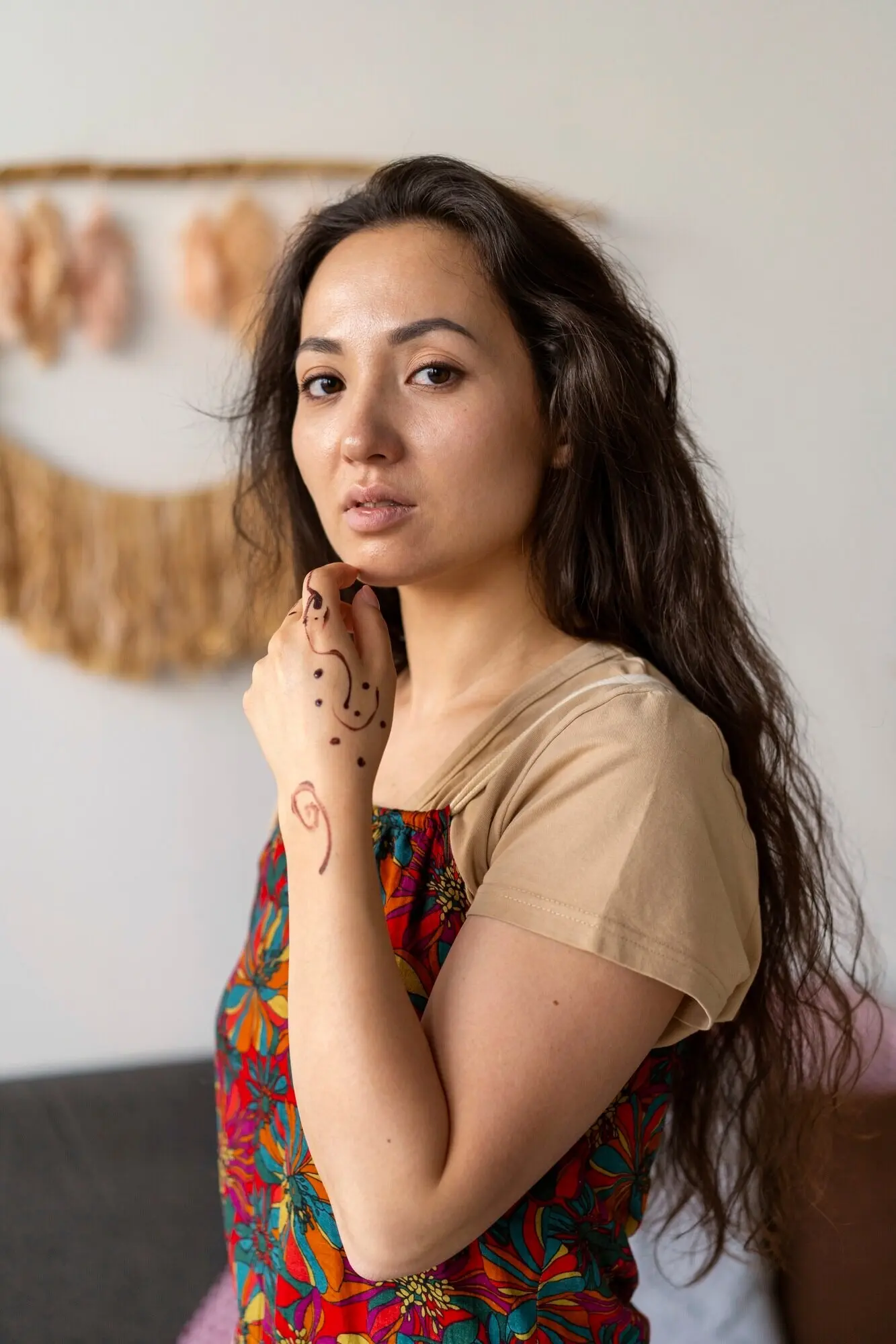 Lebensstil von Menschen, die in Boho-Interieurs wohnen